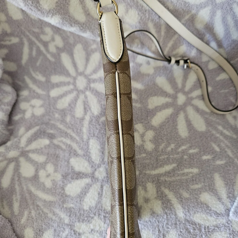 Coach Brown And Chalk Crossbody Handbag